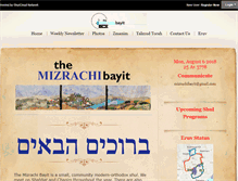 Tablet Screenshot of mizrachibayit.ca